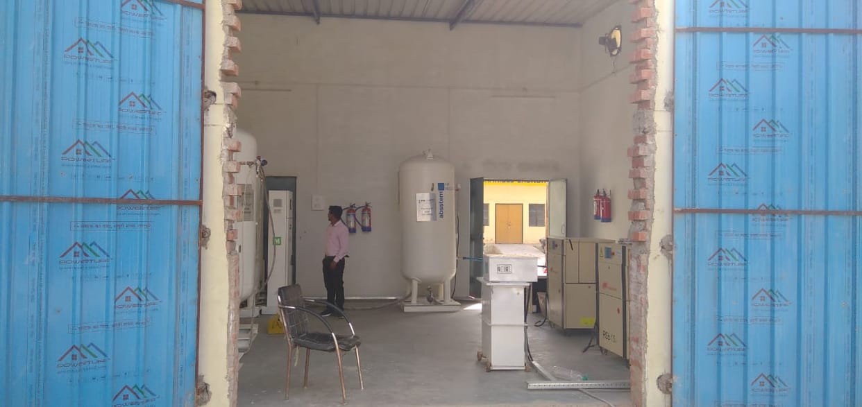 Four installed oxygen plants were installed, ventilators were also installed