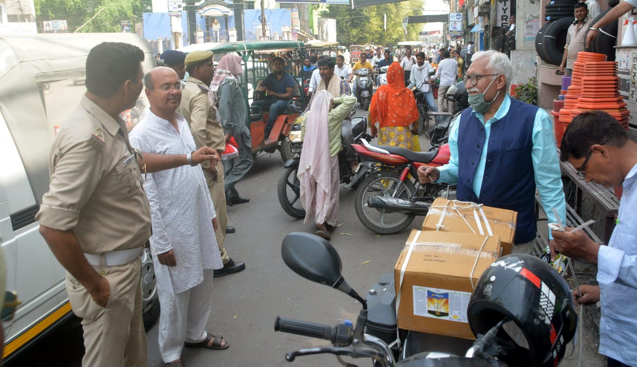 Traffic jam: Ban on commercial vehicles going to Shiv Chowk