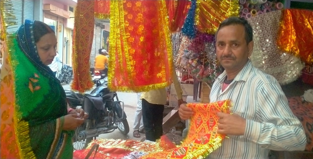 Market buzzing for Navratri