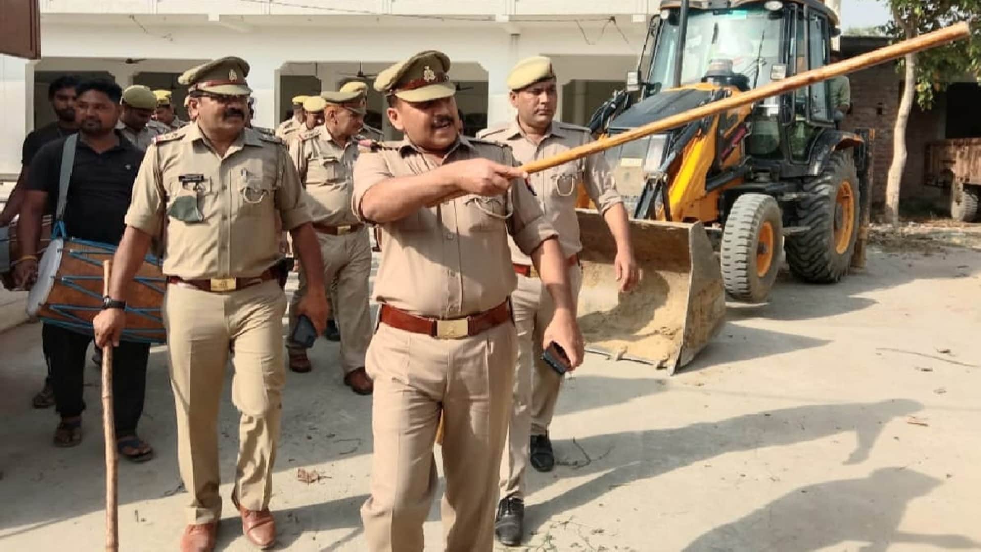 Saharanpur News: Police have action on house of accused by JCB in case of sexual assault