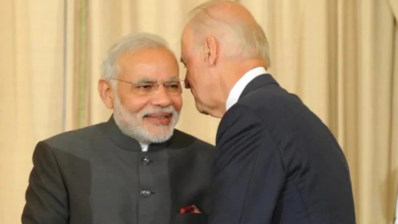 प्रधानमंत्री नरेंद्र मोदी और अमेरिकी राष्ट्रपति जो बाइडेन