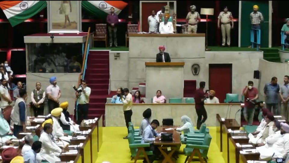 Punjab Government has convened one day special sitting of first session of VidhanSabha on April one