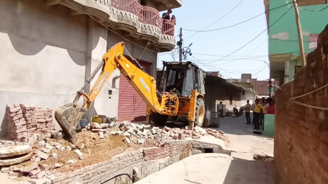 Napa's bulldozer ran at two places on illegal construction