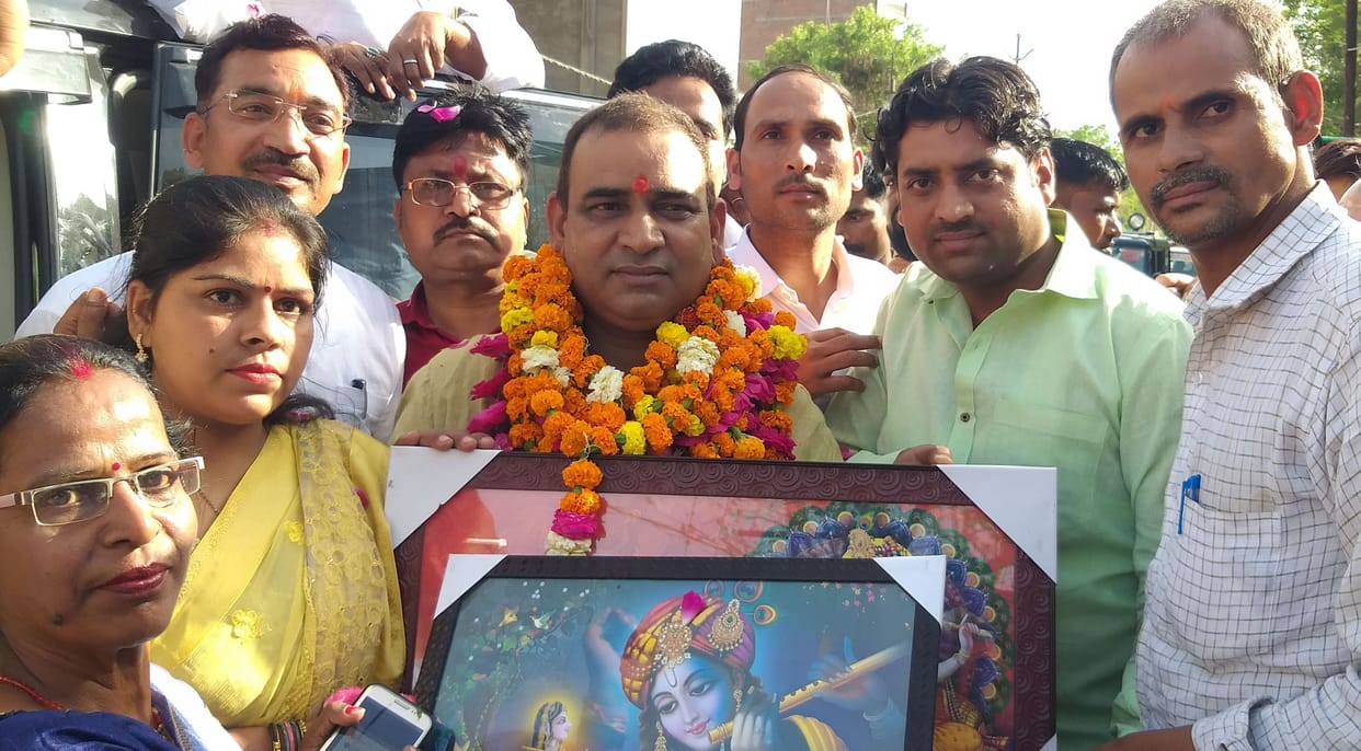 Kanpur dehat : Ajit Singh Pal reached the district after becoming the Minister of State, said - will complete the unfinished work of Amrahat Pump Canal