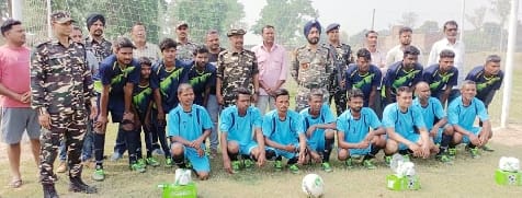 SSB gave sports kits to players, also got friendly matches
