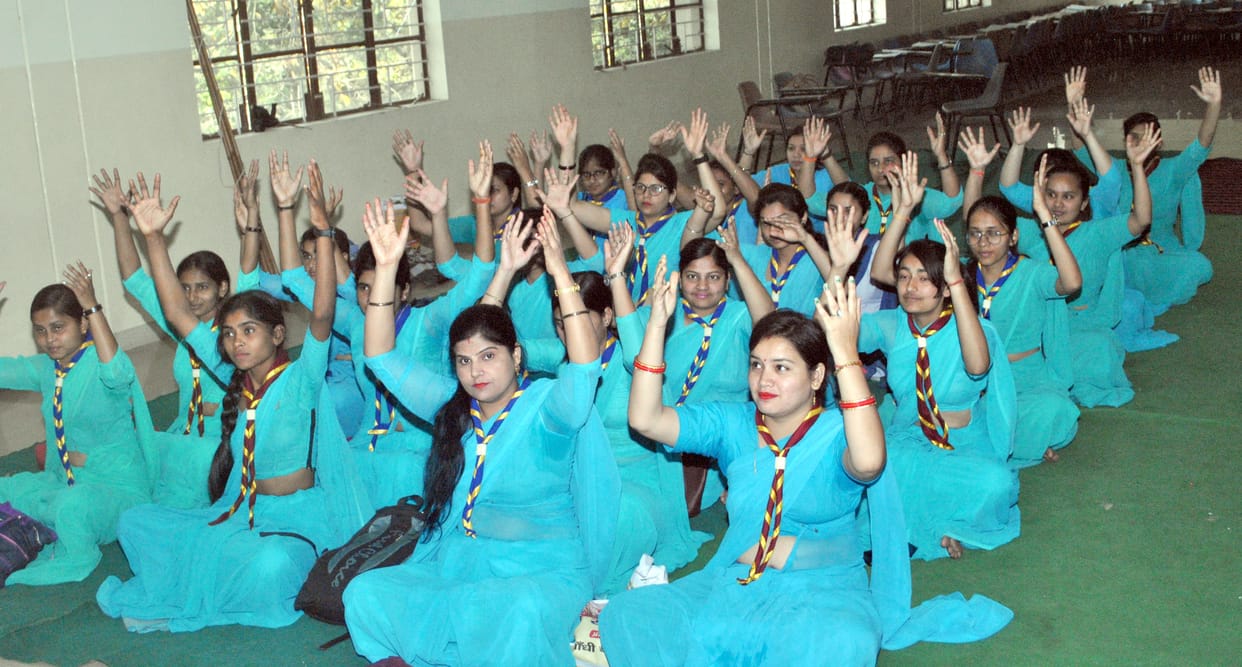 Students demonstrated talent by building tents