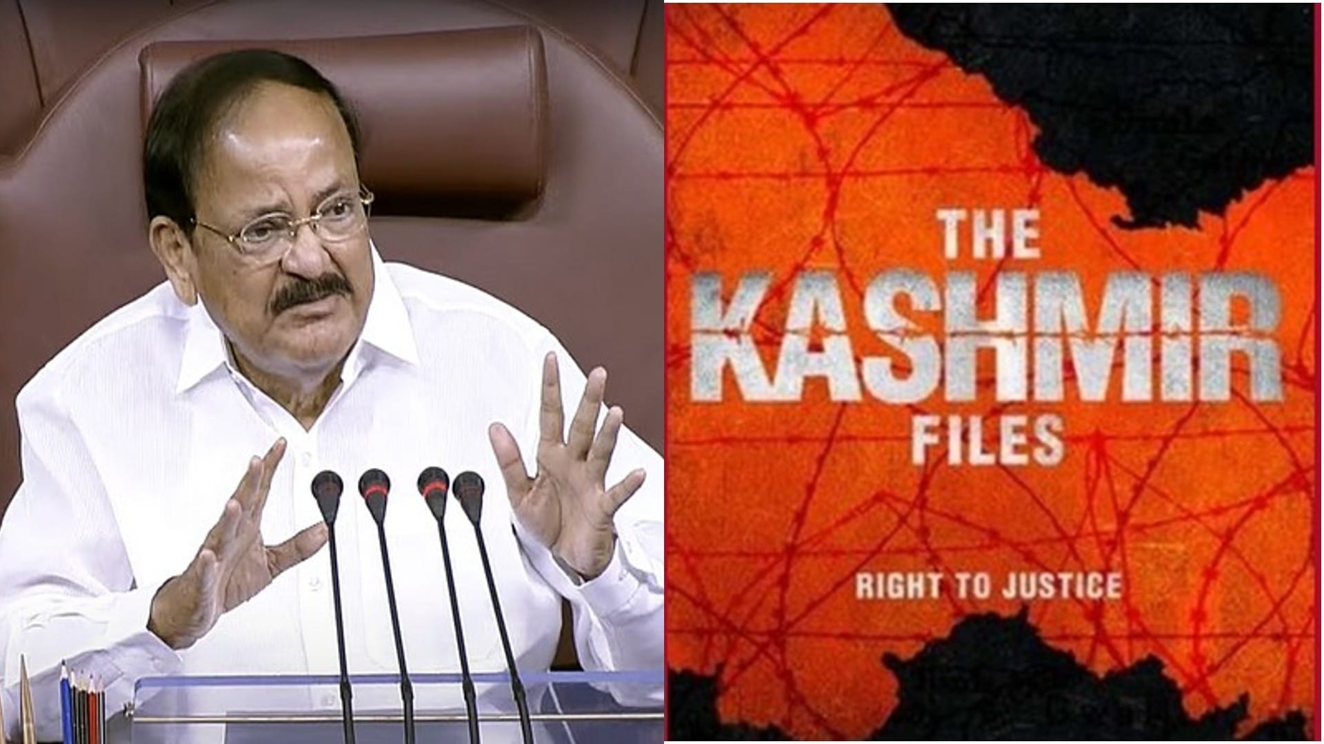 Vice President of India venkaiah naidu speaks on The Kashmir Files It is Actual Factual & Textual