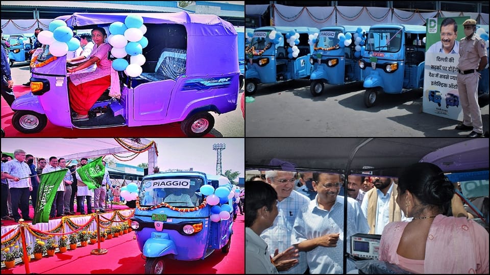 most electric autos in the country will run on the roads of delhi