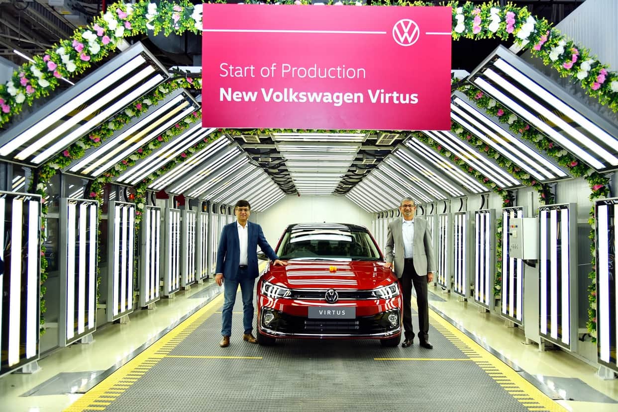 Volkswagen Virtus sedan production starts at company's Chakan Plant near Pune Volkswagen Virtus to rival Honda City, Hyundai Verna, Maruti Suzuki Ciaz