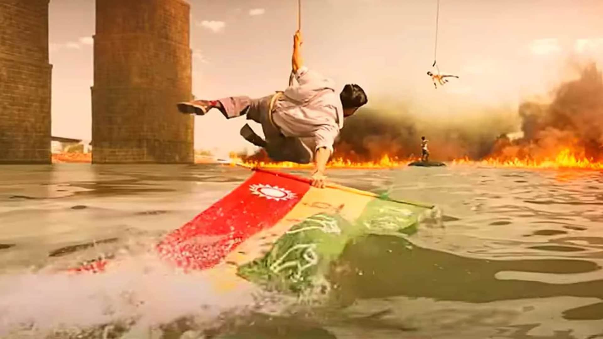 RRR: The unofficial first flag of the country shown in the film RRR Kangana Ranaut shared the picture on instagram story