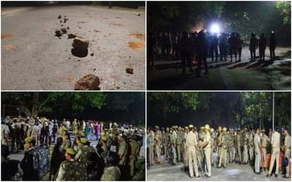 BHU student fight and ruckus varanasi police Case filed against 8 students of Birla a hostel Stone pelting see in pictures