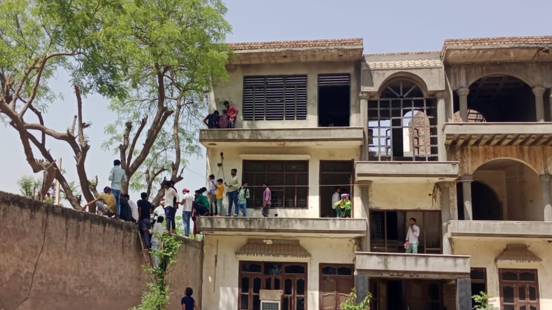 Haryana Board class 10 paper starts cheating at its peak cheaters photos goes viral