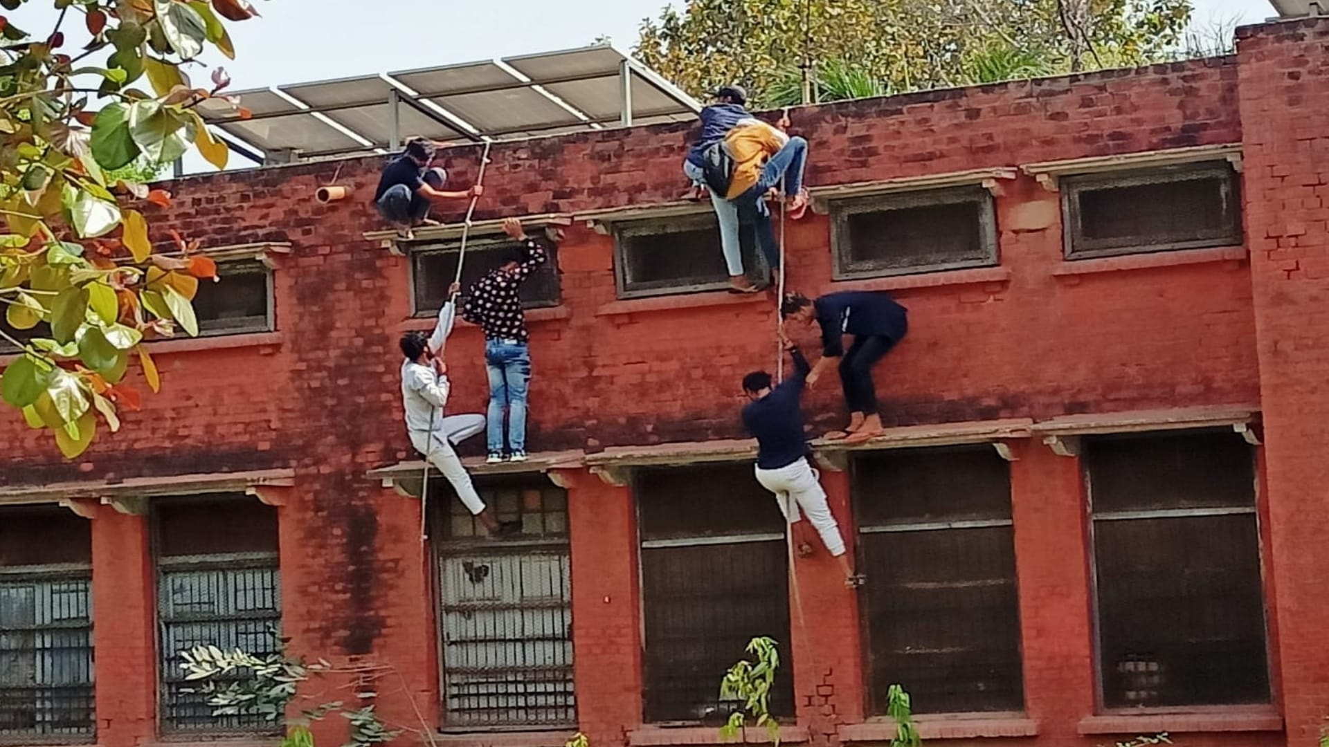 Haryana Board class 10 paper starts cheating at its peak cheaters photos goes viral