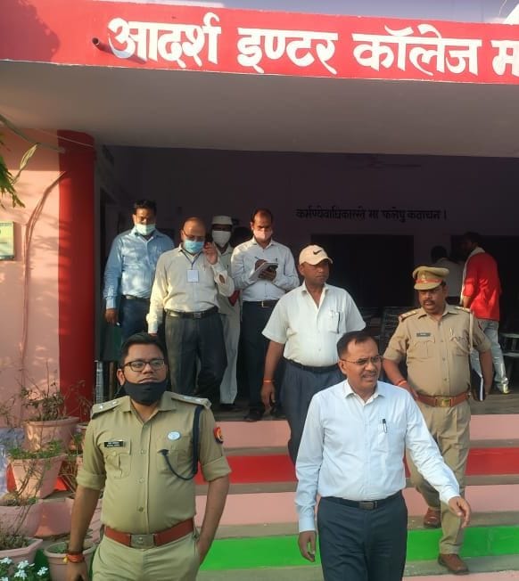 DM and SP suddenly reached the examination centers