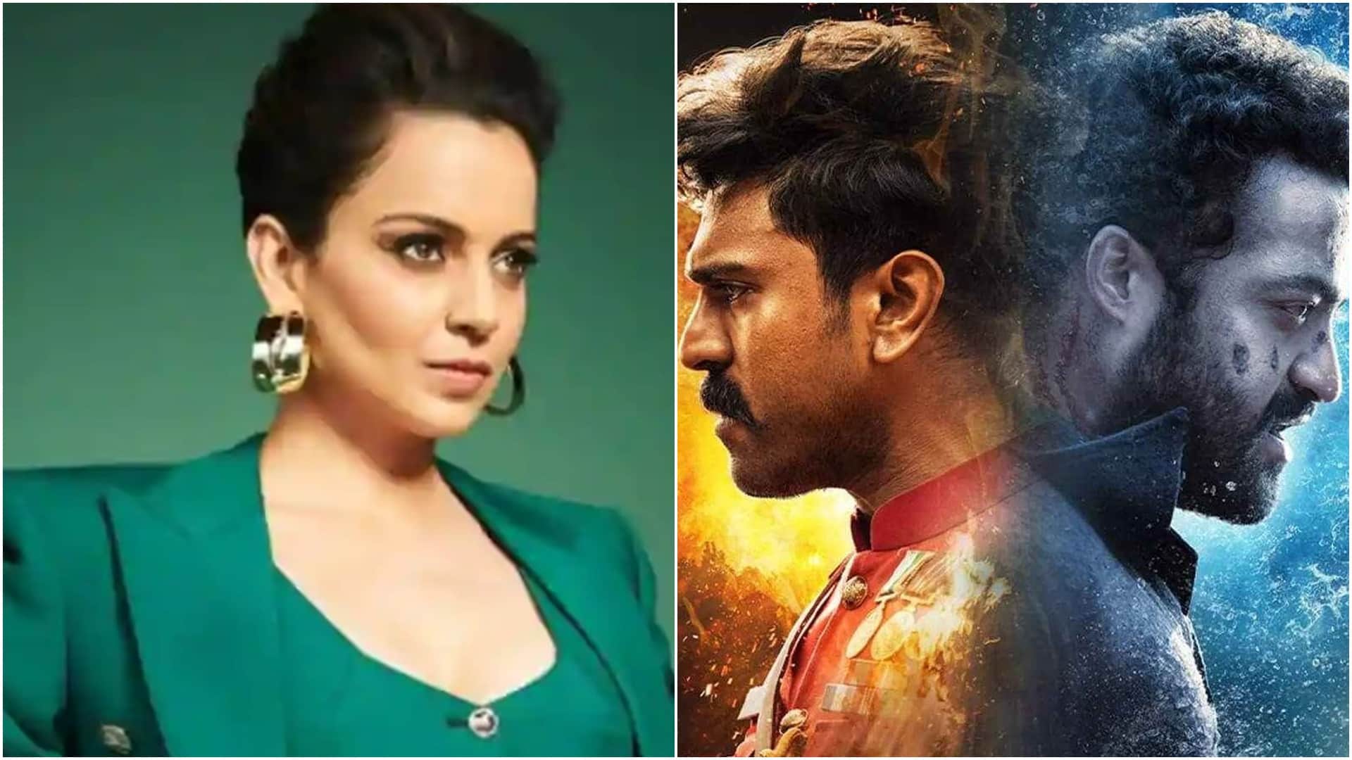 RRR: The unofficial first flag of the country shown in the film RRR Kangana Ranaut shared the picture on instagram story