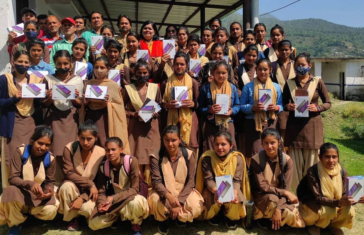Tablets distributed to students in college Pokhara