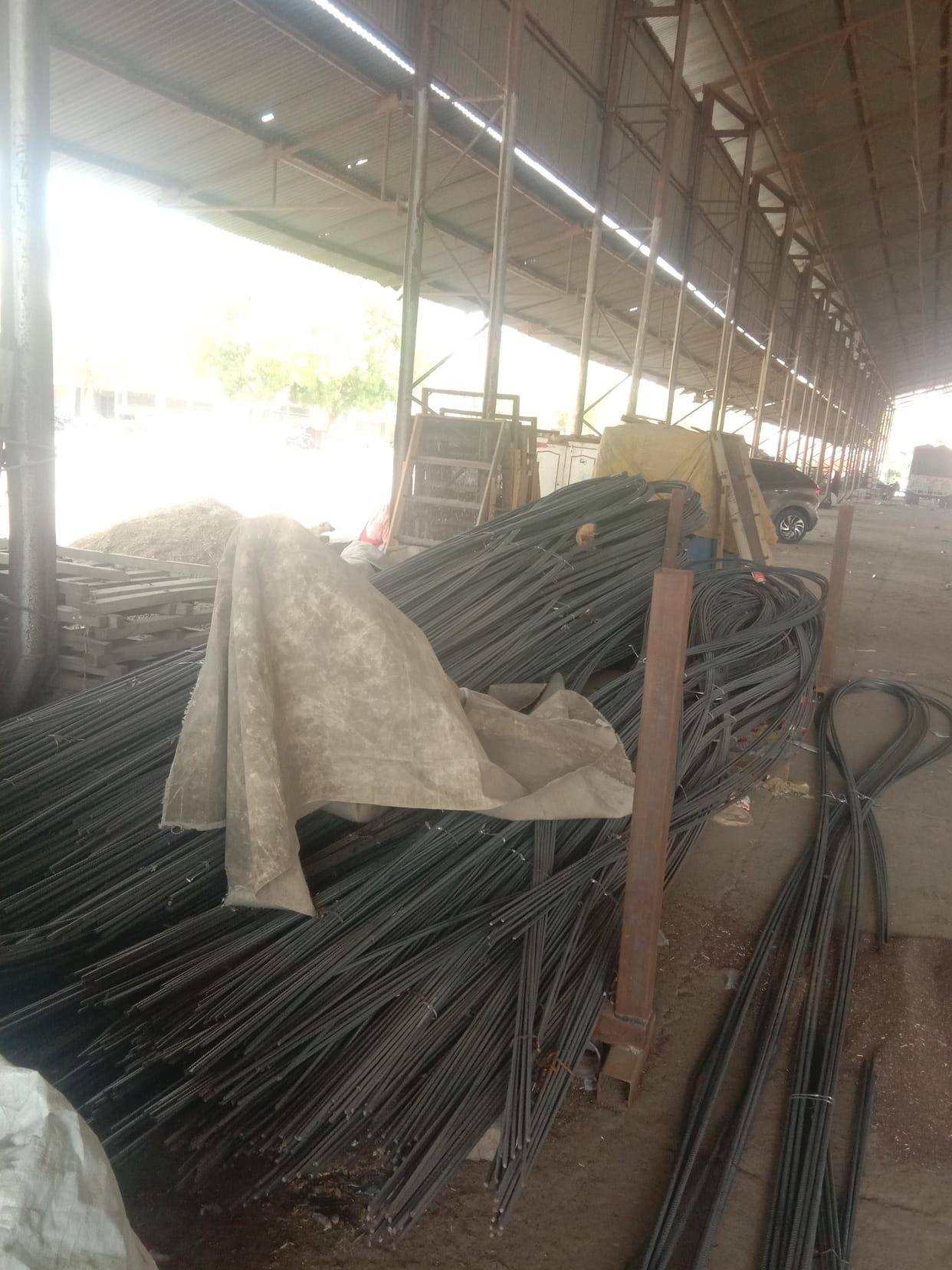 Wheat procurement from today, cleaning system incomplete, bars kept under the shed