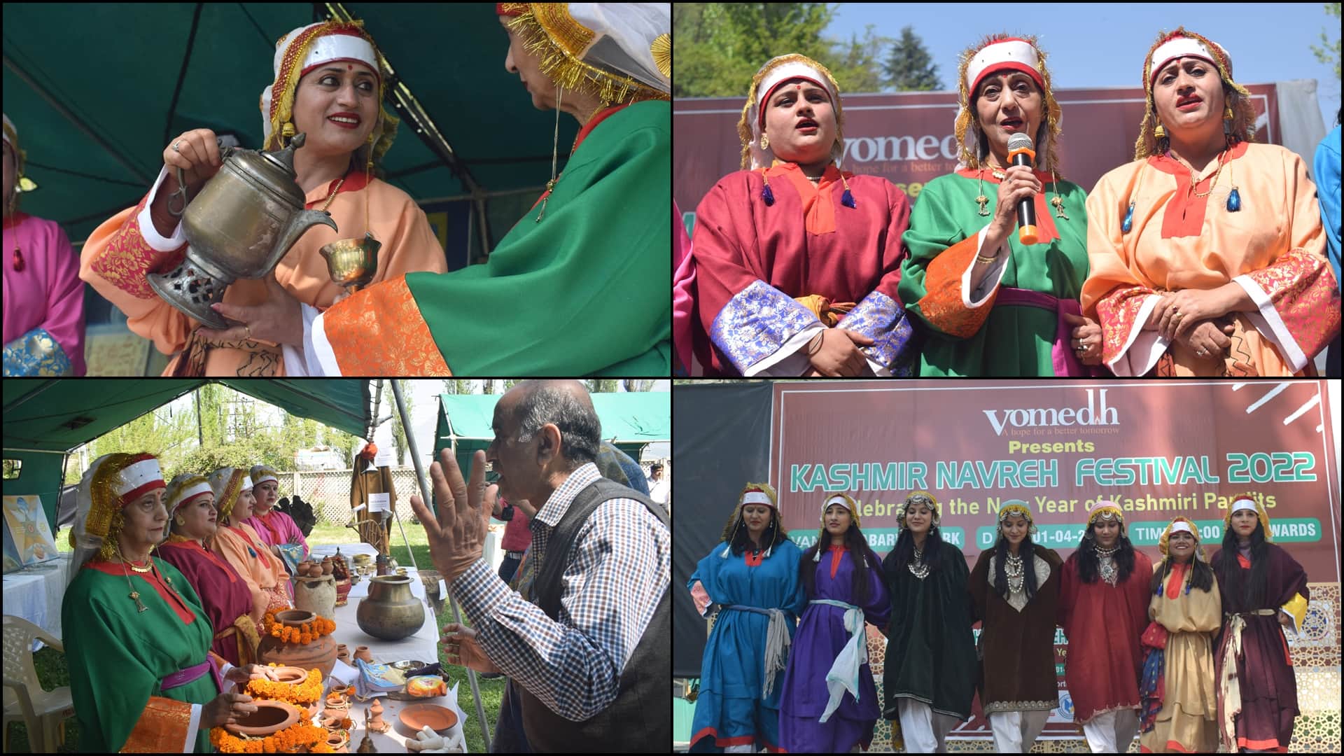 Kashmiri pandits under vemodh organization celebrate Navreh festival in srinagar kashmir after 32 years