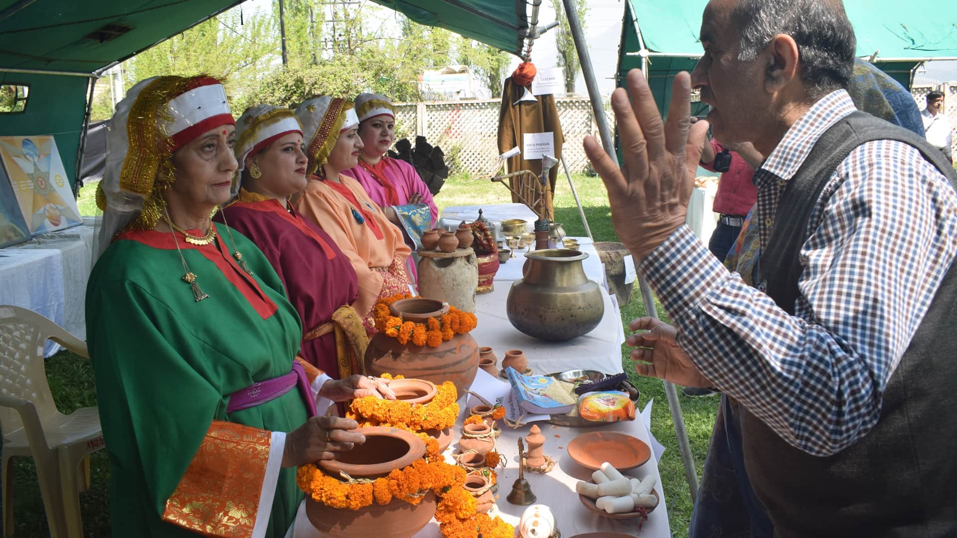 Kashmiri pandits under vemodh organization celebrate Navreh festival in srinagar kashmir after 32 years
