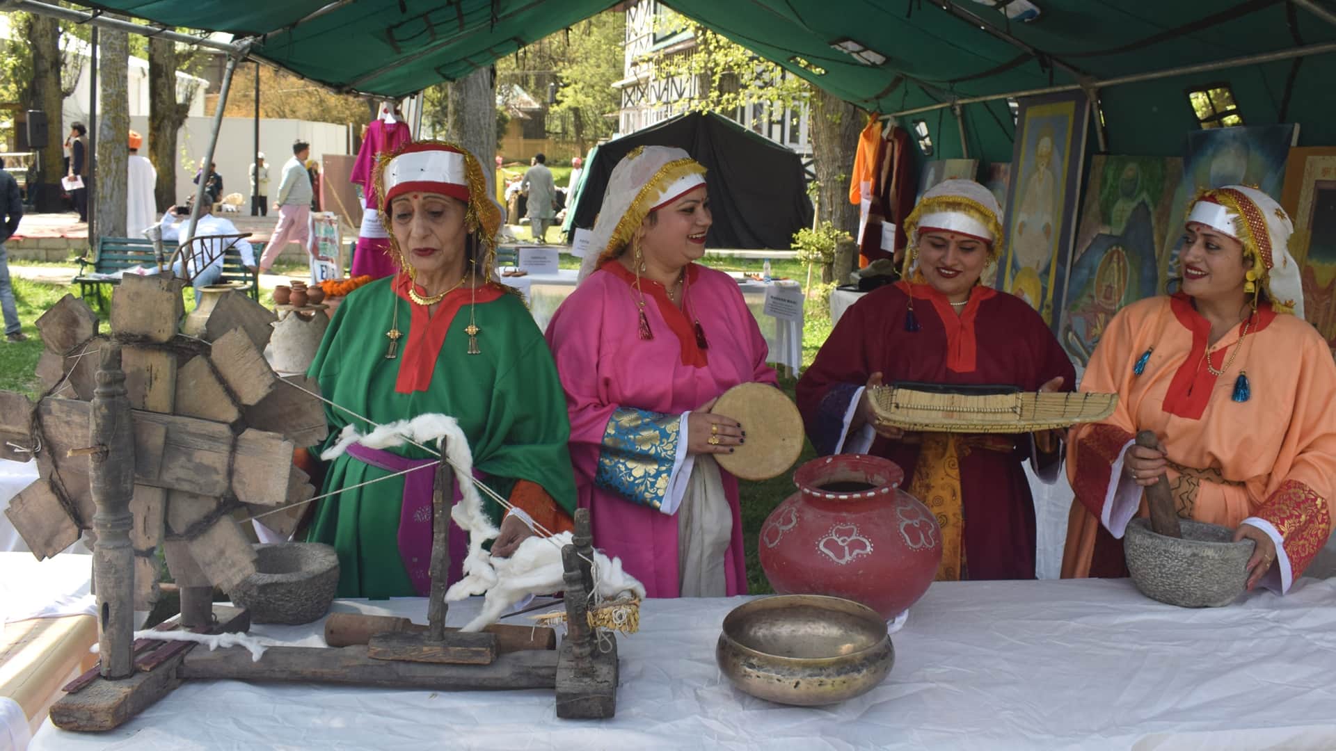 Kashmiri pandits under vemodh organization celebrate Navreh festival in srinagar kashmir after 32 years