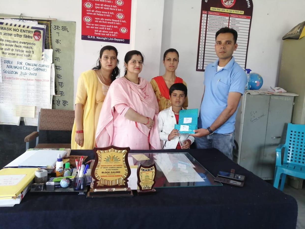 Dhruv Khand topped in Galod, Abhinav got the fifth place in the merit