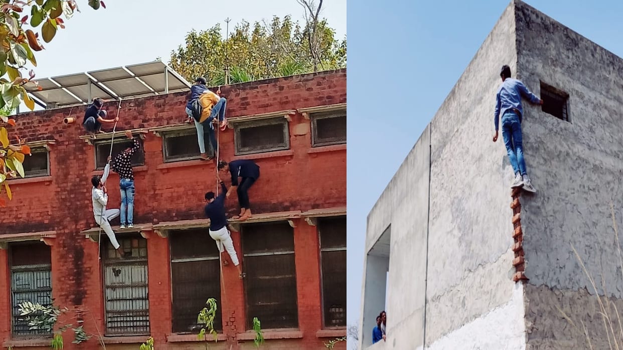 Haryana Board class 10 paper starts cheating at its peak cheaters photos goes viral