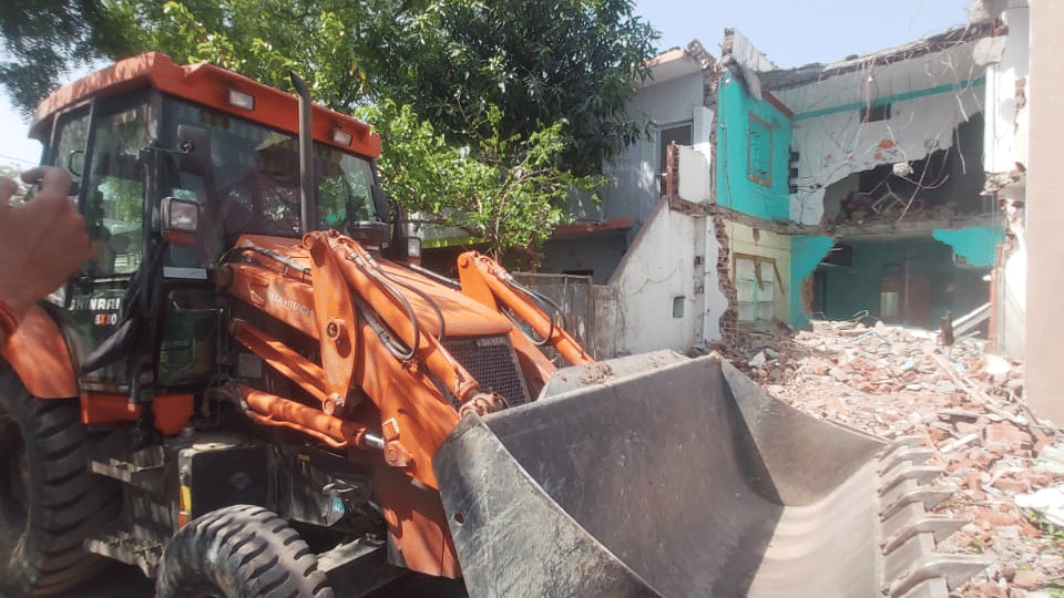 Ratlam: The house of suspected terrorists who plotted serial blasts in Jaipur bulldozed