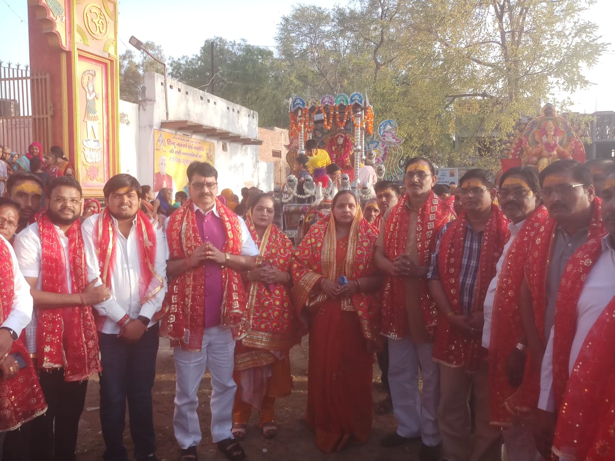 Mathura: Procession of Mata Mankameshwari Devi came out with pomp