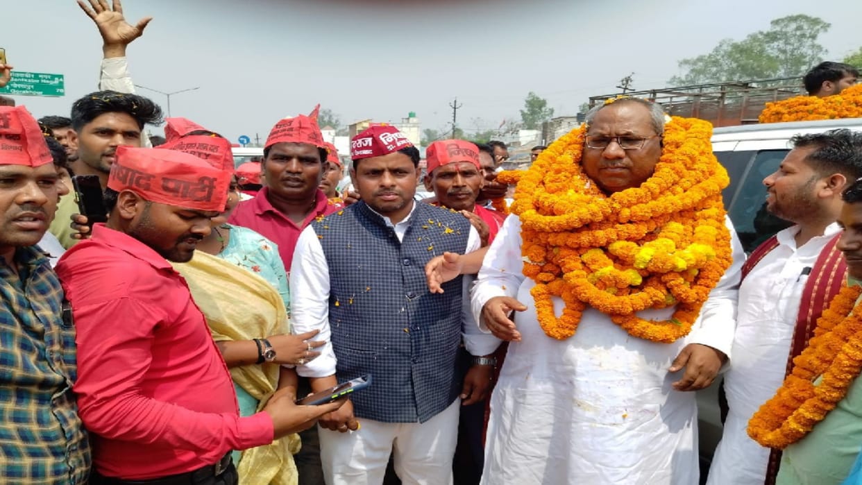 Fisheries minister came to Gorakhpur for first time after becoming a minister