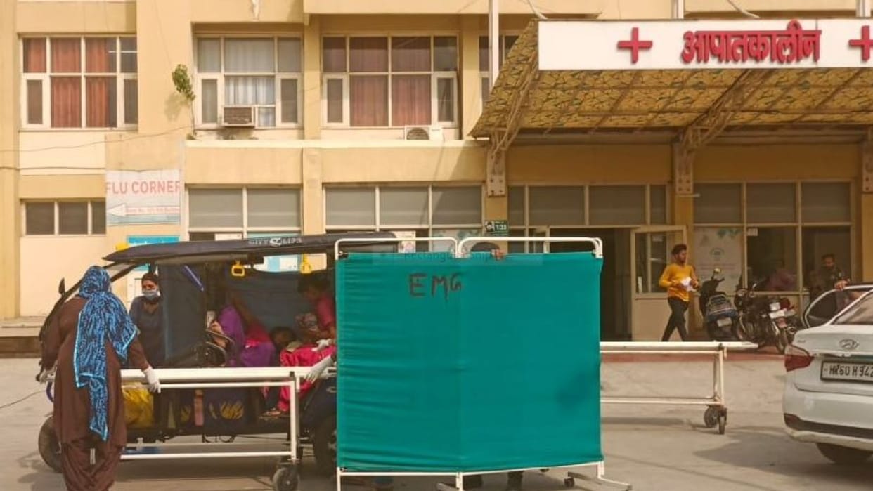 Delivery of woman done in e-rickshaw in Civil Hospital of Panipat of Haryana