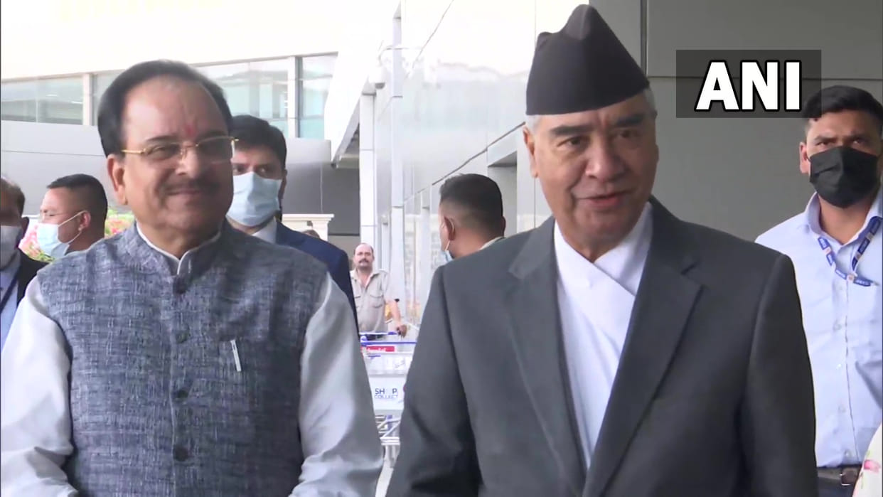 Prime Minister of Nepal Sher Bahadur Deuba arrives in India on a three-day visit Latest News Update