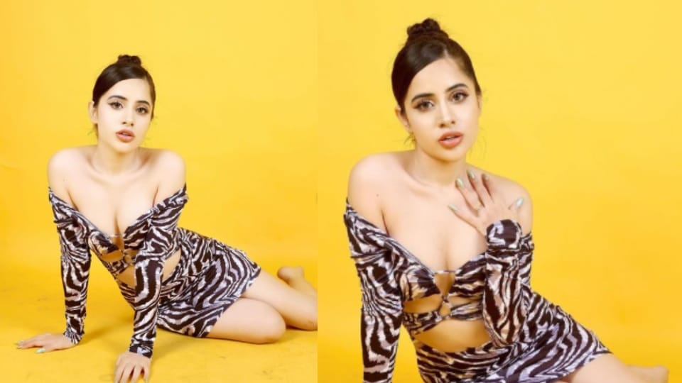urfi javed latest video in purple outfit went viral on internet fans likes her dressing sense after long time