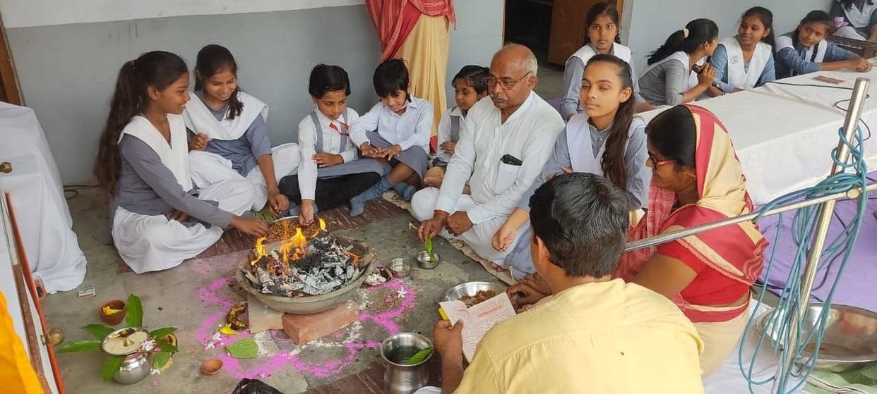 Devotees worshiped on Indian New Year