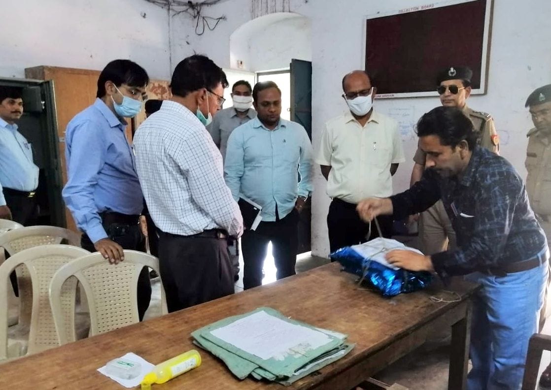 Officers took stock of the security of question papers