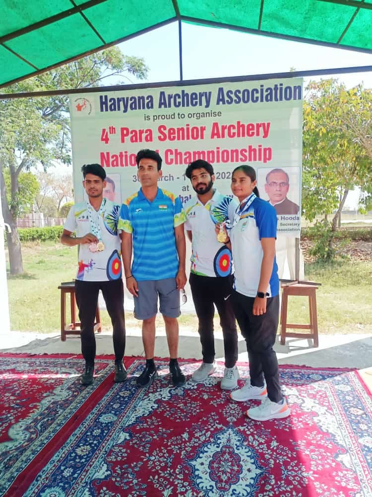 Won Silver and Bronze Medal in Para National Archery Championship