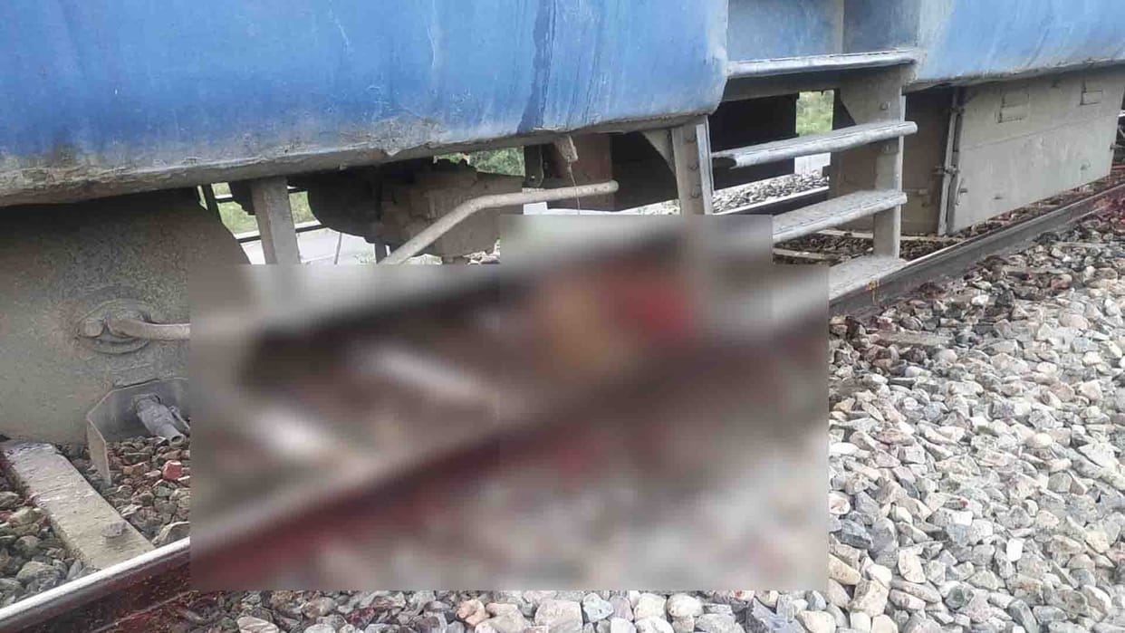 Farrukhabad: Train saved from accident after colliding with cattle herd