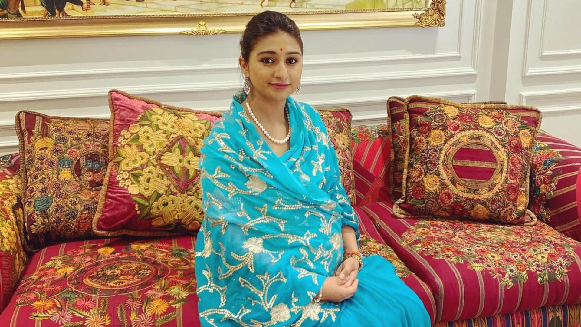 rewa princess mohena kumari share baby shower video and photos