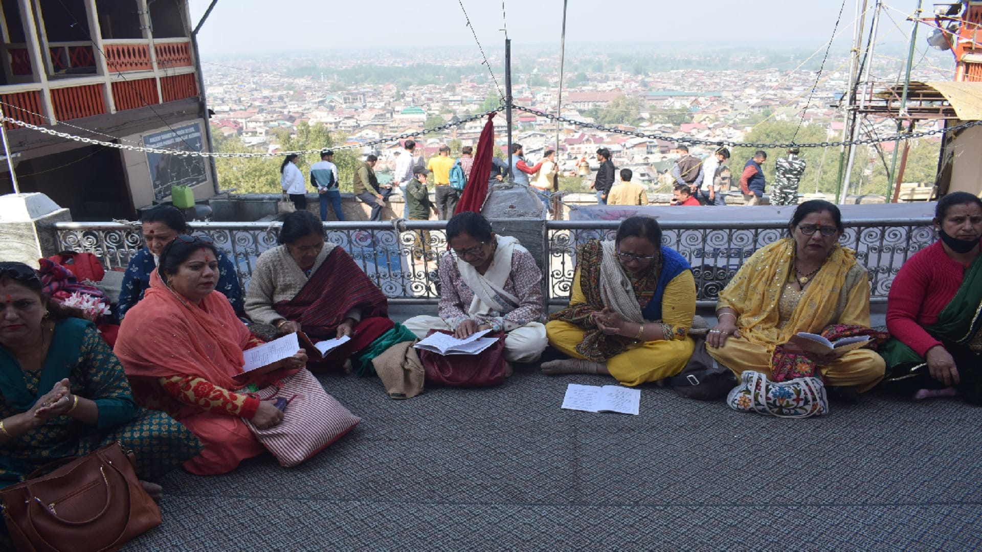 Kashmiri Pandits are celebrating Navreh valley, worshiping at Sharika Devi temple