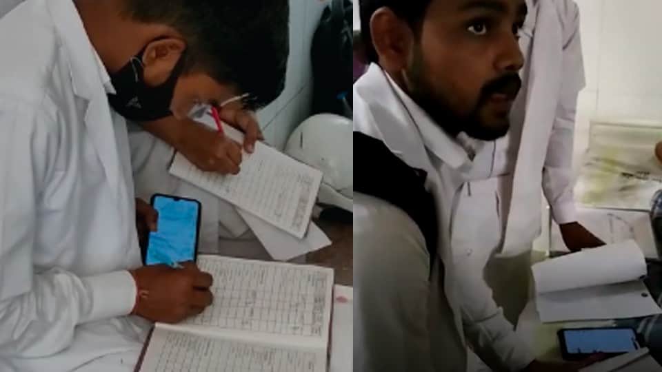 Nursing exam became a joke in Morena: In open copying case, civil surgeon was asked to answer, committee formed for investigation