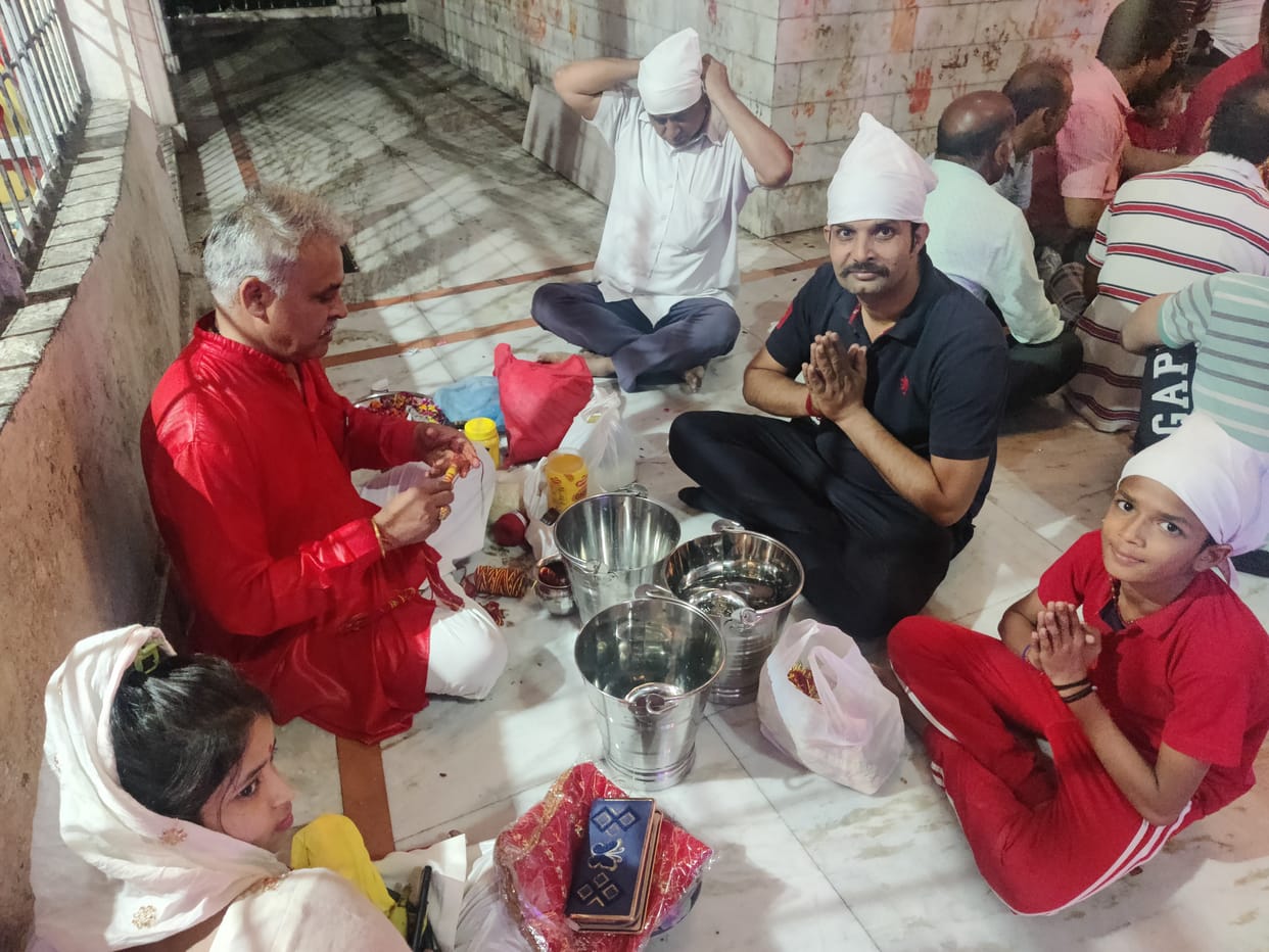 The temple complex resonated with the chants of Jwala Maa