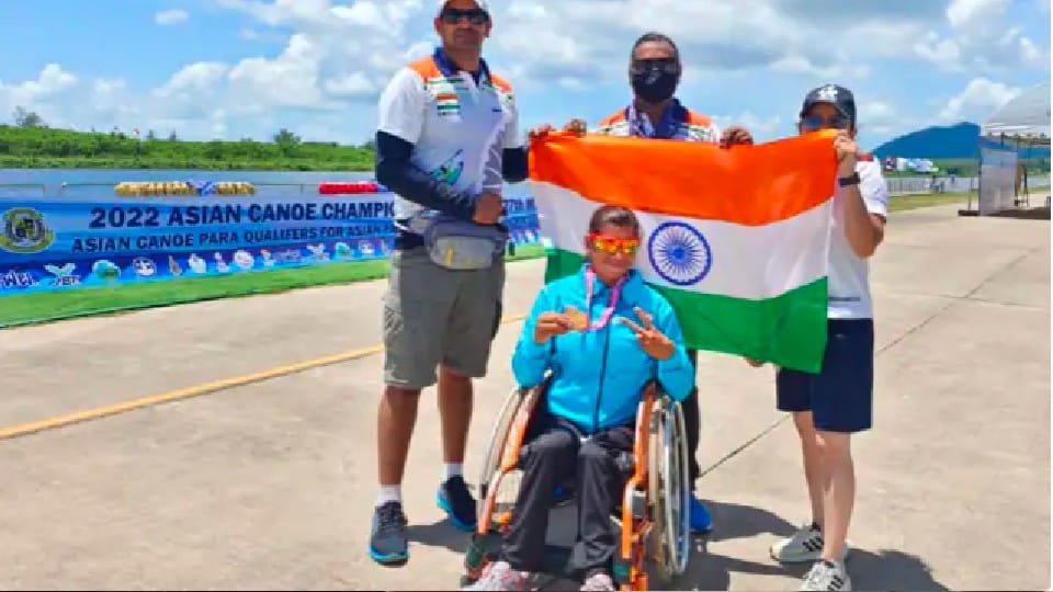 Golden Girl of Bhind: Divyang Pooja wins two golds in Para Asian Canoe Qualifier Championship, sure to go to China for Asian Games