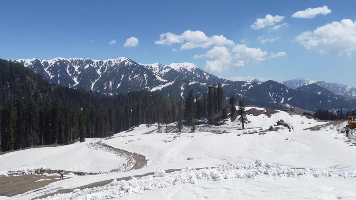 The snow-capped plains of Sarthal attracting tourists