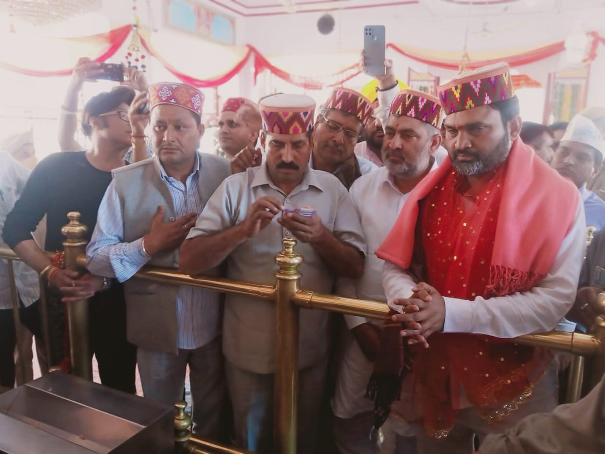 Crowd gathered in Chamunda temple on holiday