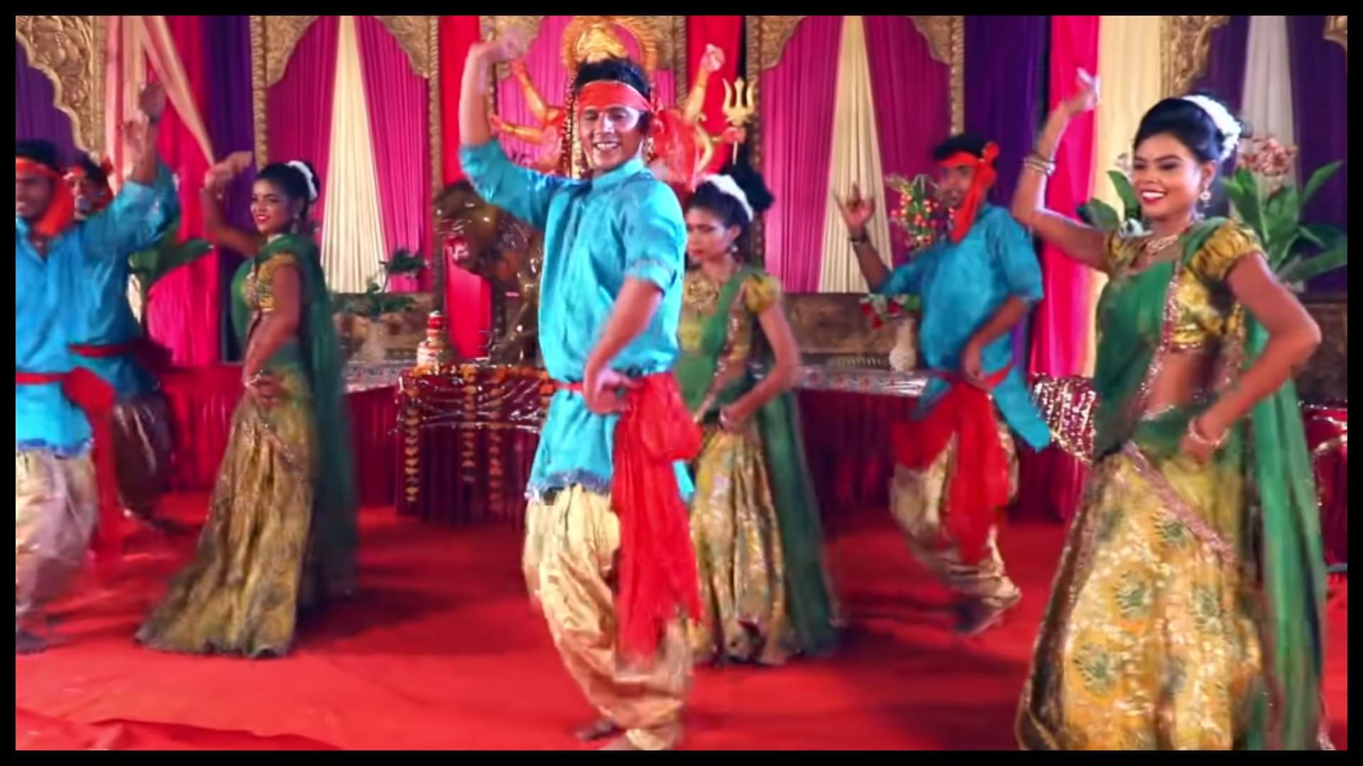 Bhojpuri singer Khesari lal yadav devi geet duara jagrata hoi video getting viral on social media