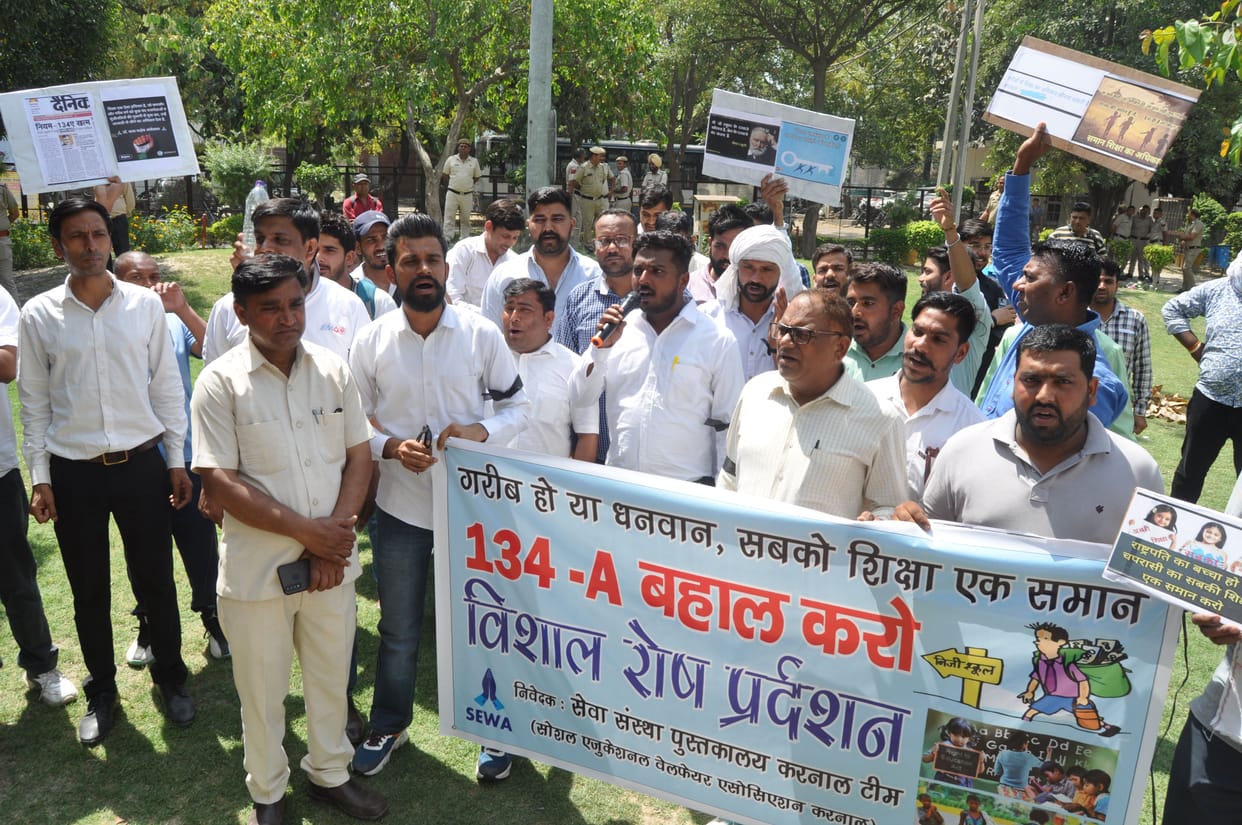 Parents took to the streets demanding restoration of 134A