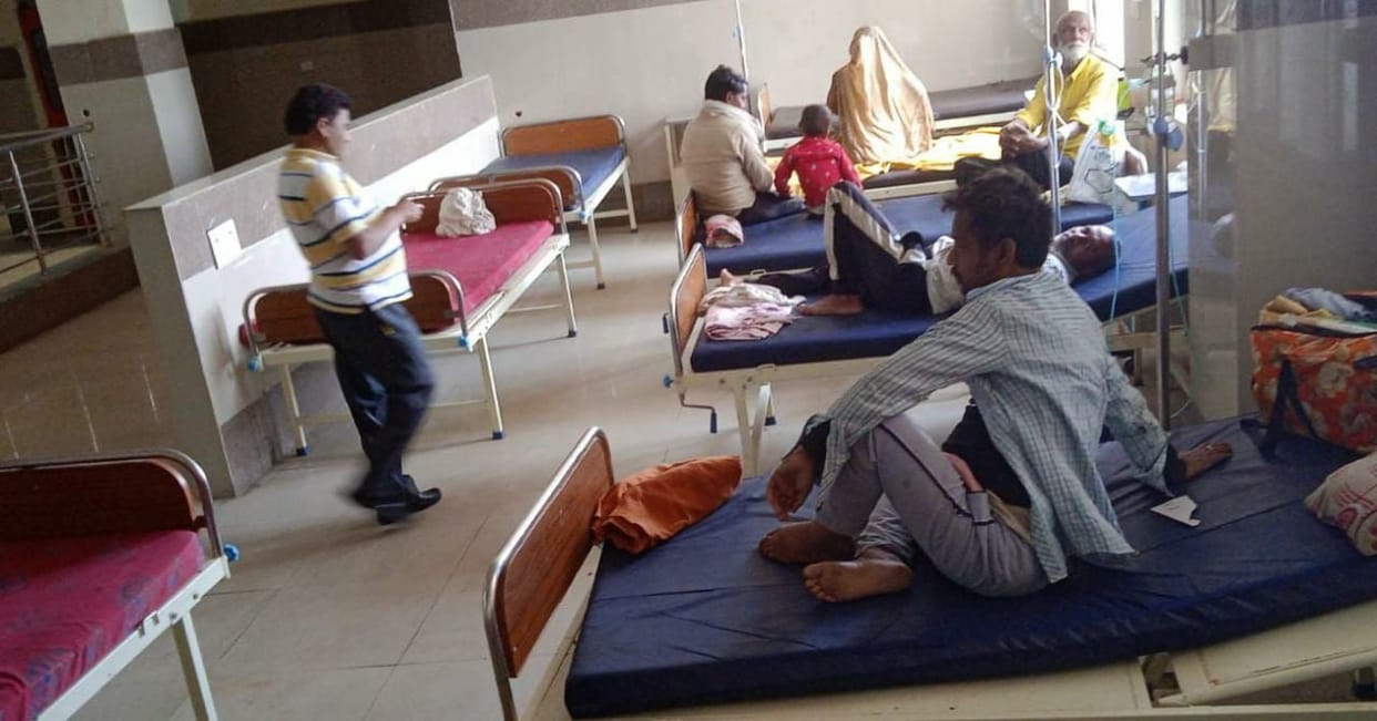 Bed sheets of patients were not changed for three days