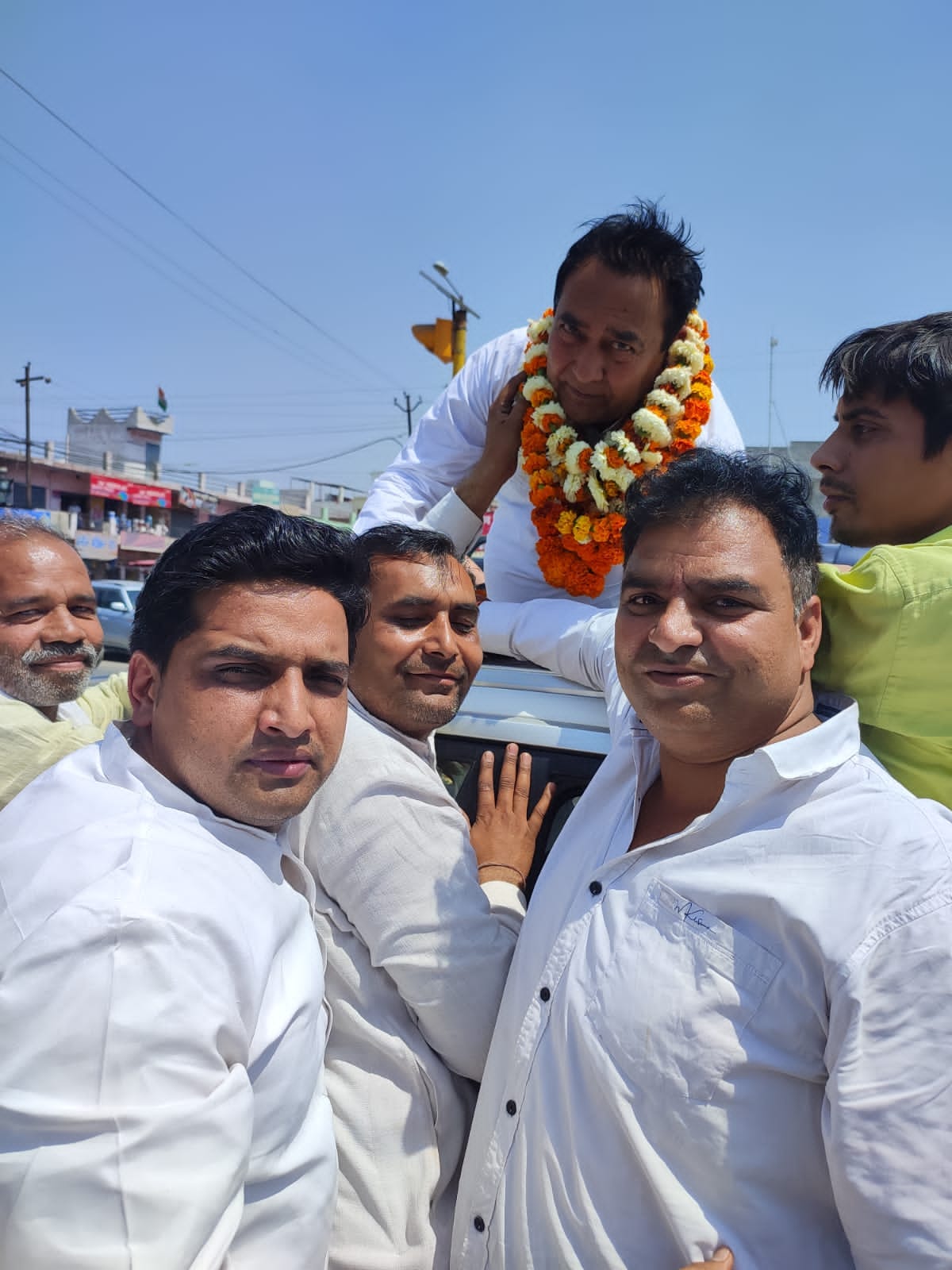 Congratulations to Rajpal, who returned from Lucknow, from Khatauli to Garhi