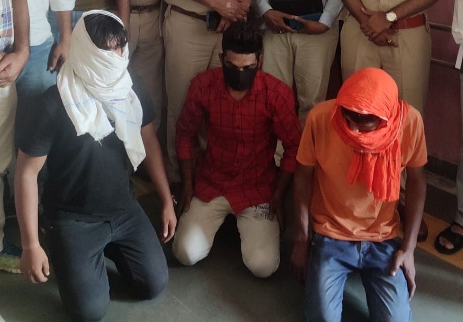 son of former sarpanch of karur arrested along with associates