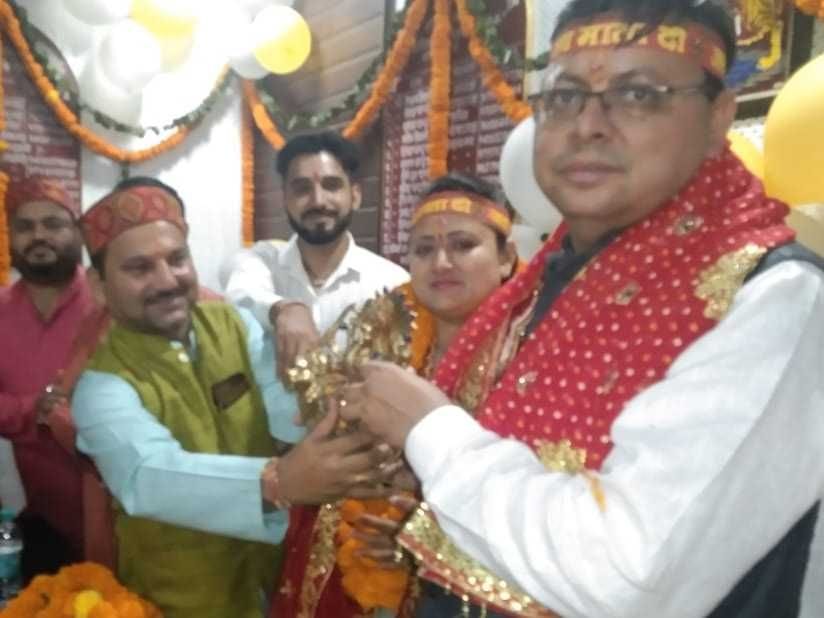 CM Dhami in Poornagiri Temple
