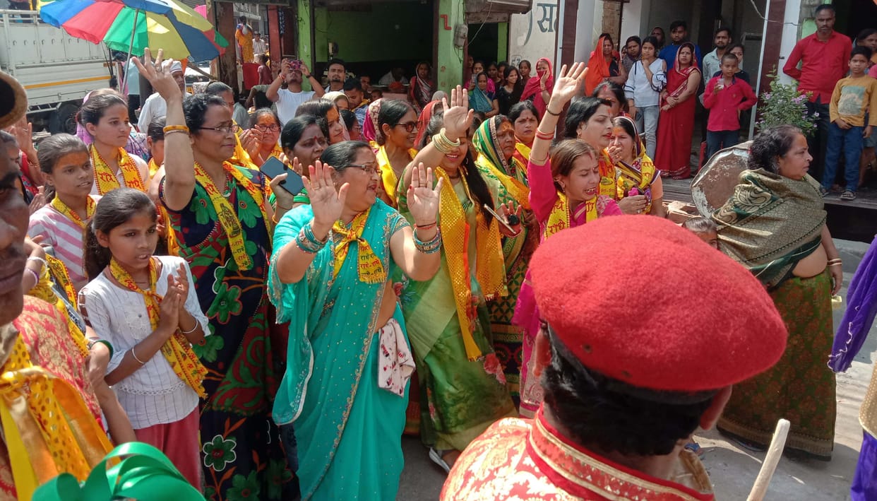 Radha Madhav Sankirtan Mandal took out Sankirtan Yatra
